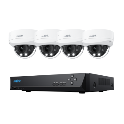 RLK8-843V4 - 4K 8MP IK10 Vandal Proof 5x Zoom Dome Kamera Seti