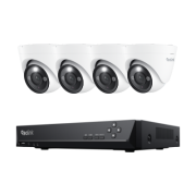 RLK8-833D4-A - 4K UHD Gece Renkli Görüşlü 3xZoom Dome Kamera Seti