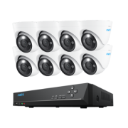 RLK16-833D8-A - 4K UHD Gece Renkli Görüşlü 3xZoom Dome Kamera Seti