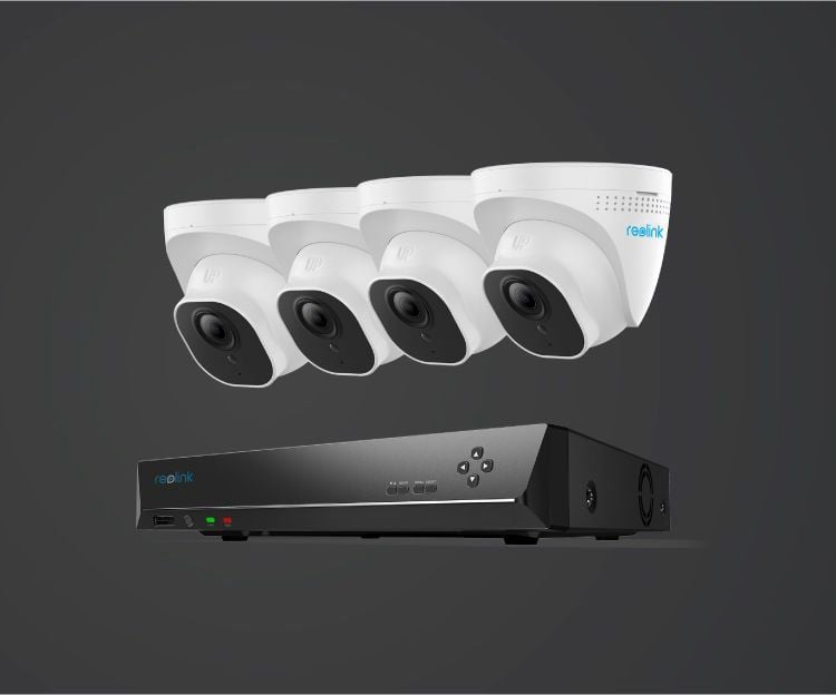 RLK8-820D4-A - 4K UHD PoE Dome Kamera Seti