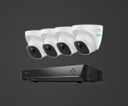 RLK8-820D4-A - 4K UHD PoE Dome Kamera Seti