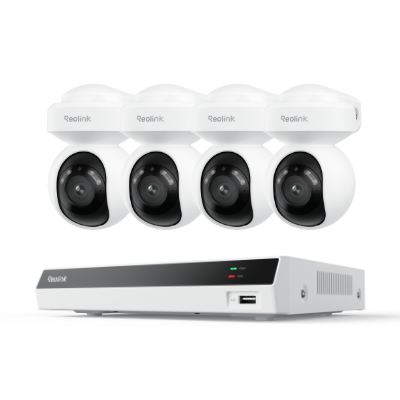 RLK8-800PT4 - 4K UHD 360° Görüşlü Auto Tracking PoE PT Kamera Seti