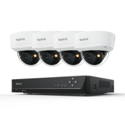 RLK8-1200V4 - 12MP IK10 Spot Işıklı Gece Görüşlü PoE Dome Kamera Seti