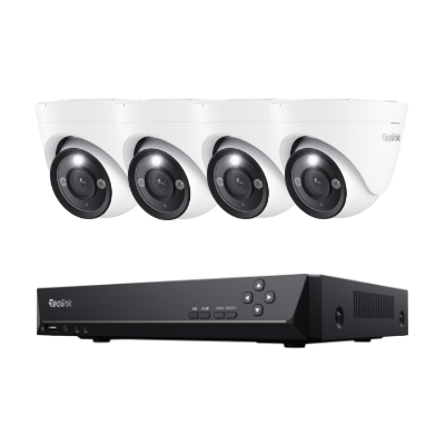 RLK8-1200D4-A - 12MP UHD 7/24 Renkli PoE Dome Kamera Seti