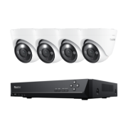 RLK8-1200D4-A - 12MP UHD 7/24 Renkli PoE Dome Kamera Seti