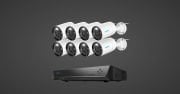 RLK16-1200B8-A - 12MP IK10 Spot Işıklı Gece Görüşlü PoE Bullet Kamera Seti