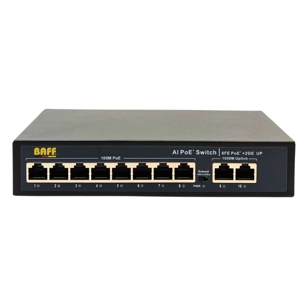 POE-082G 8 PORT 10/100 POE SWITCH