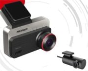 AE-DC2328-C200S(2CH) Dashcam Mikrofon G-Sensörlü Çift Kamera Araç İçi Kamera WiFi, Ses Kontrollü