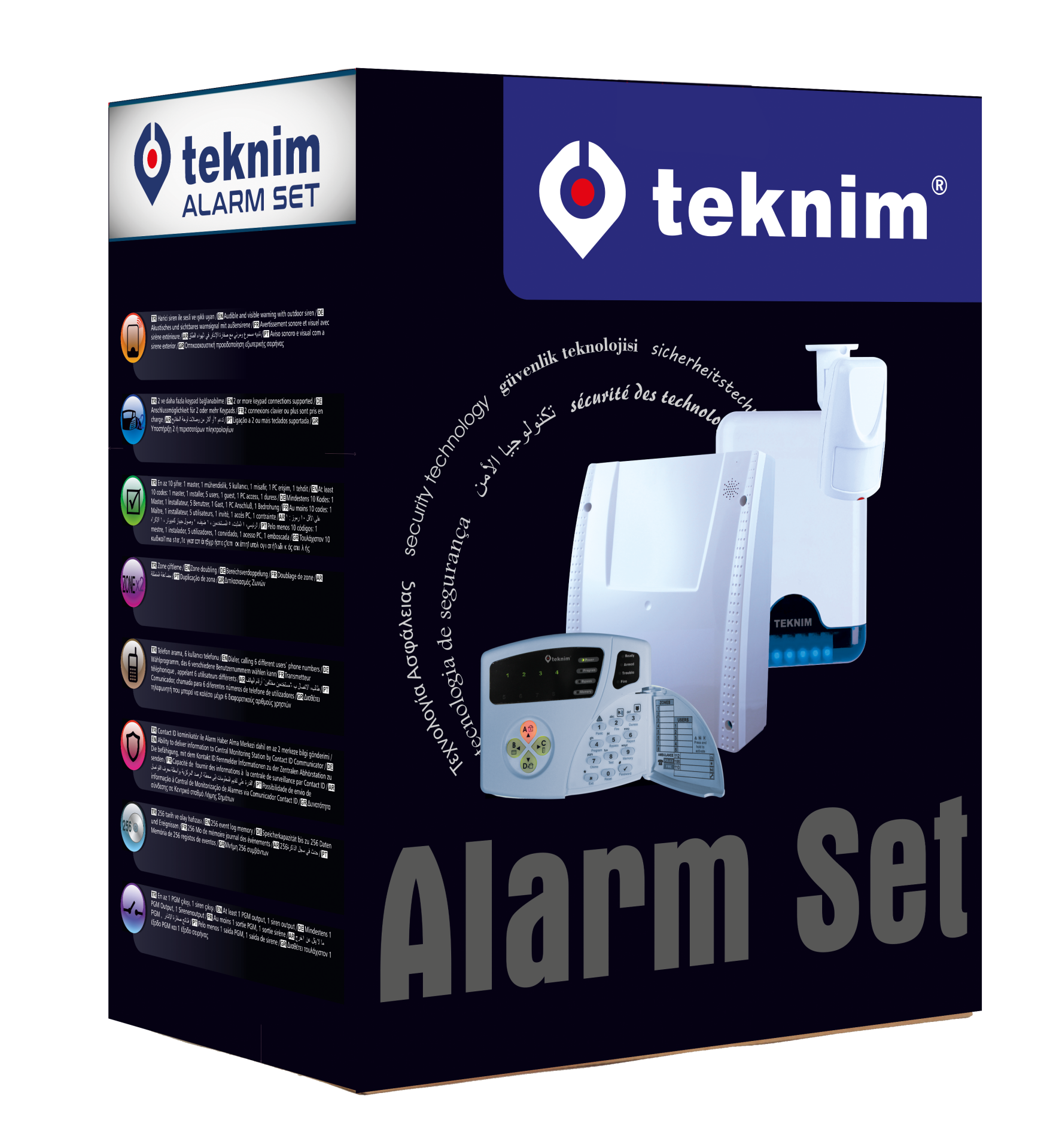 TEKNİM SET VAP-404PT PSTN Lİ ALARM SETİ (AKÜ HARİÇ)