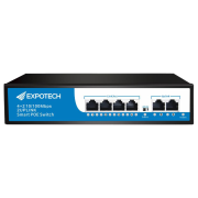 EXPOTECH EX-0678P 4 Port POE Switch + 2 Port FE Port