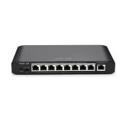 RG-ES109G-LP-L 9-Port Gigabit Yönetilemez Switch, 8 Gigabit RJ45 POE/POE+ Port, Harici AC-DC Adaptör, 54W POE Kapasitesi