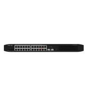 RG-ES226GC-P 24-Port Gigabit Smart POE Switch, 24 Gigabit RJ45 POE/POE+ Port, 2 SFP Port, 370W POE Kapasitesi, 19-inch Kabinet Tipi, Çelik Kasa