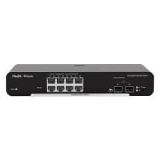 RG-NBS3100-8GT2SFP 8-Port Gigabit L2 Yönetilebilir Switch, 8 Gigabit RJ45 Port, 2 SFP Port, Masaüstü, Çelik Kasa