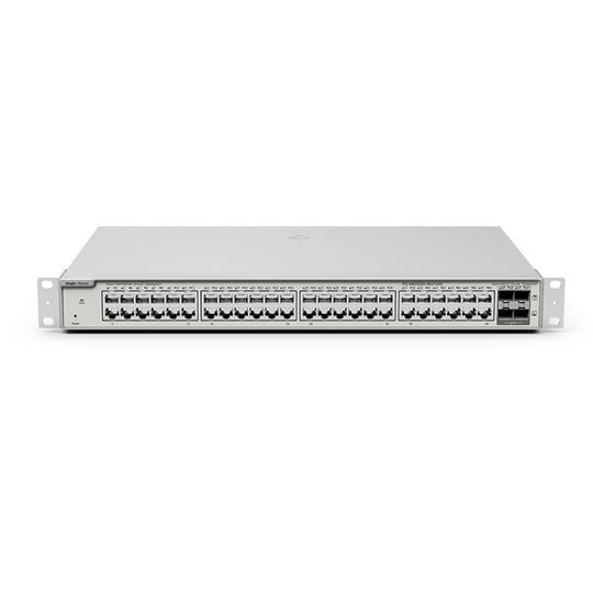 RG-NBS5100-48GT4SFP 48-Port Gigabit L2+ Yönetilebilir Switch, 48 Gigabit RJ45 Port, 4 SFP Port, 19-inch Kabinet Tipi, Çelik Kasa, Static Routing