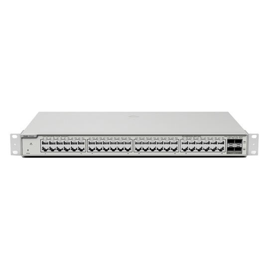 RG-NBS5200-48GT4XS 48-Port Gigabit L2+ Yönetilebilir Switch, 48 Gigabit RJ45 Port, 4*10G SFP+ Port, 19-inch Kabinet Tipi, Çelik Kasa, Static Routing