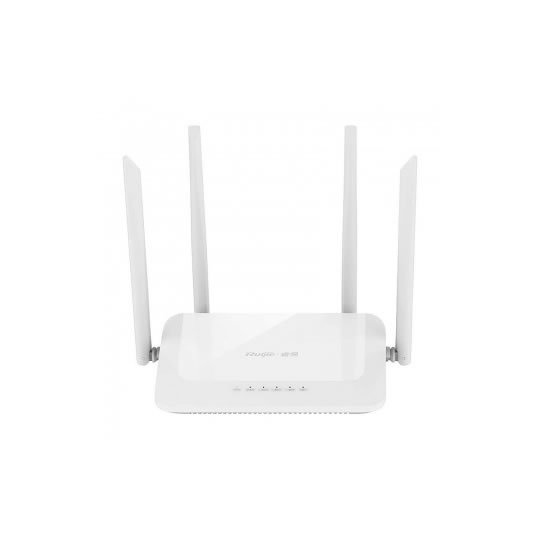 RG-EW1200 1200M Çift Bantlı, Megabit Kablosuz Ev Tipi Router, Çift Çekirdekli CPU, Donanım NAT, Kablosuz: Çift Bant 1167Mbps, Kablolu: 4 Megabit Ethernet Port(1WAN+3LAN), 802.11ac Wave2, Çoklu Cihaz için Özel Reyee Mesh Teknolojisi